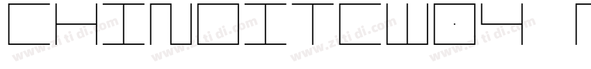 ChinoITCW04 Regular字体转换